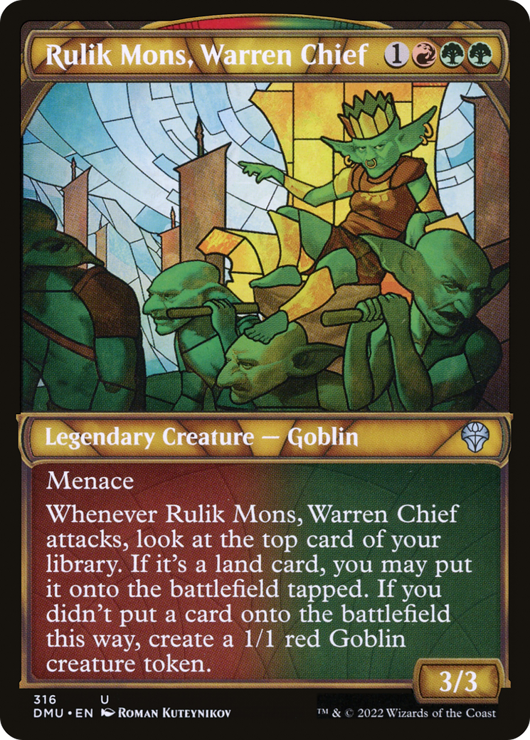 Rulik Mons, Warren Chief (Showcase) (316) Foil - Dominaria United