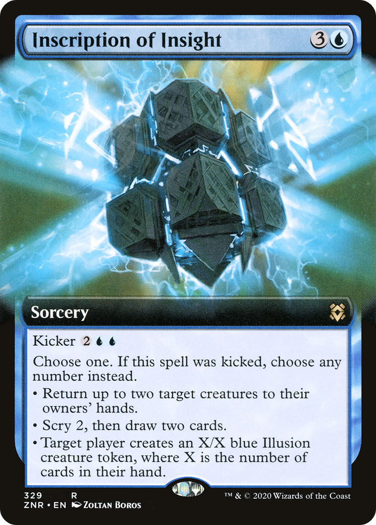 Inscription of Insight (Extended Art) (329) Foil - Zendikar Rising