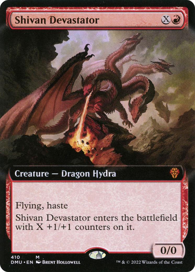 Shivan Devastator (Extended Art) (410) Foil - Dominaria United