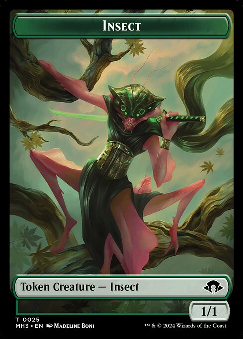 Beast // Insect (15/25) Ripple Foil - Commander: Modern Horizons 3 Tokens