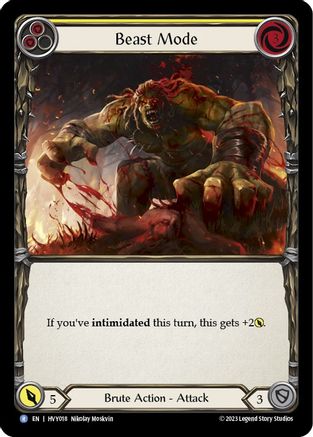 Beast Mode (Yellow) (HVY018) - Heavy Hitters