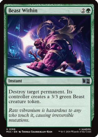 Beast Within (169) Surge Foil - Commander: Marvel Super Heroes