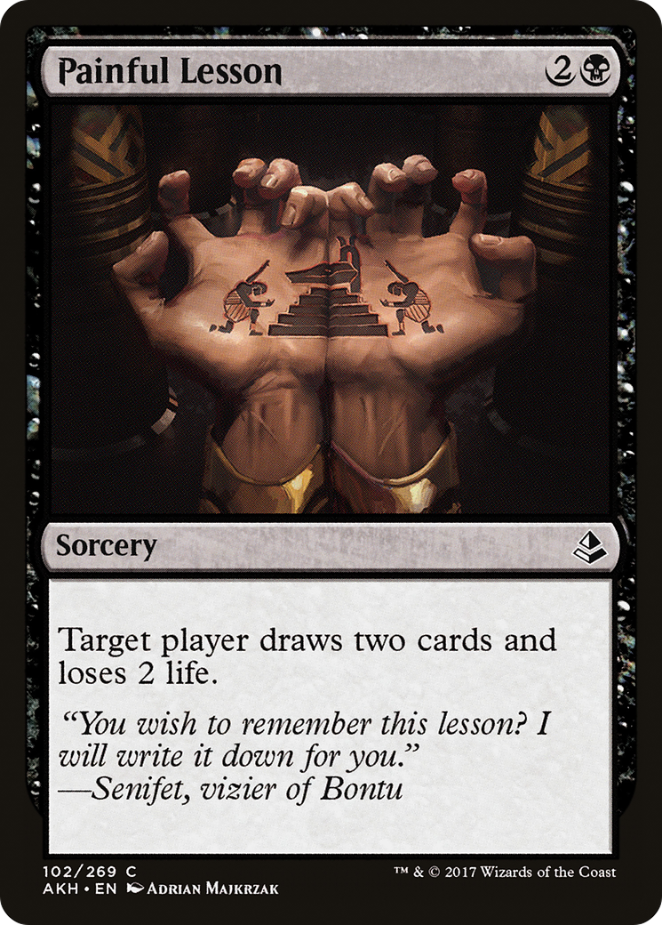 Painful Lesson (102) Foil - Amonkhet