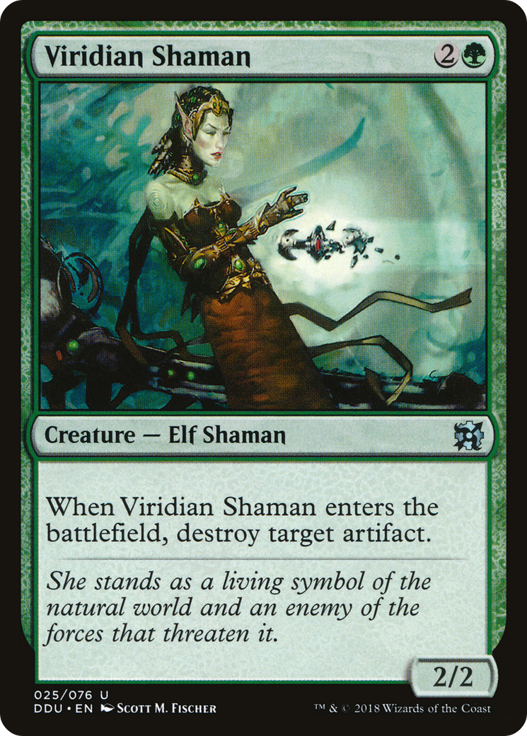 Viridian Shaman (025) - Duel Decks: Elves vs. Inventors