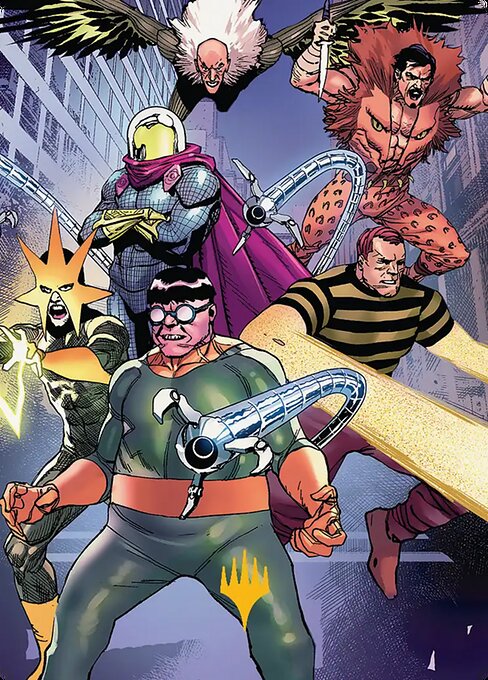 Behold the Sinister Six! (045s) Gold-Stamped - Art Series: Marvel's Spider-Man