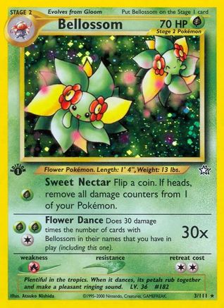 Bellossom (3) (1st Edition) Holofoil - Neo Genesis