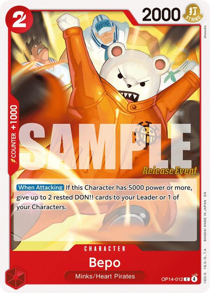 Bepo (OP14-012) Release Event Cards