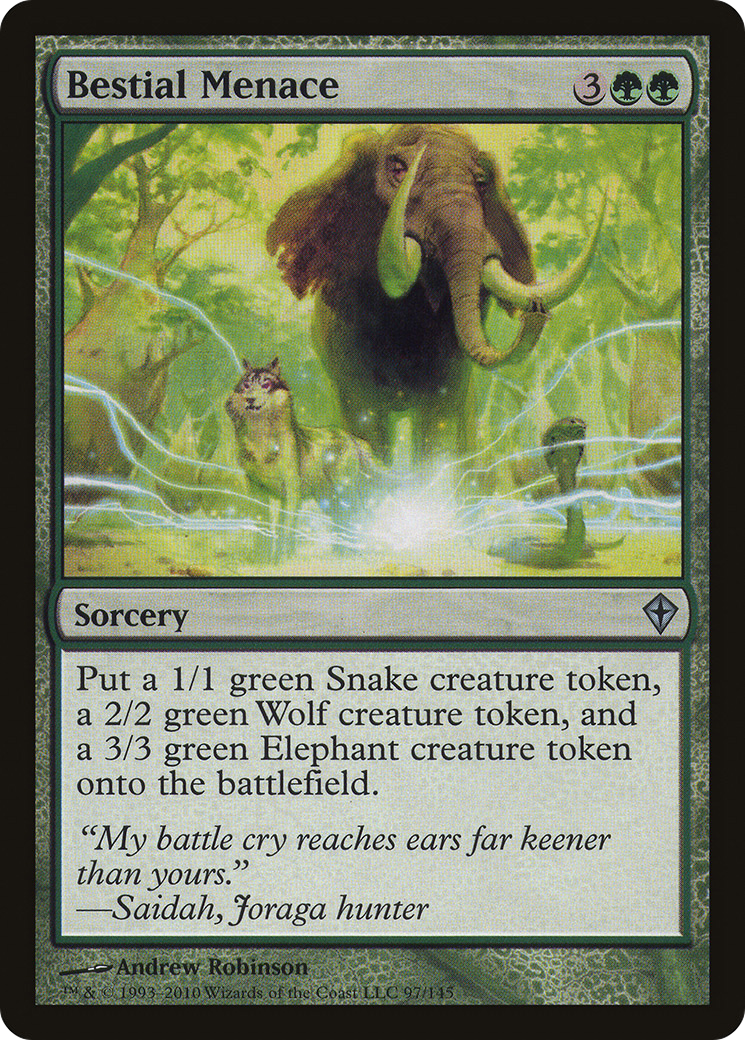 Bestial Menace (097) Foil - Worldwake