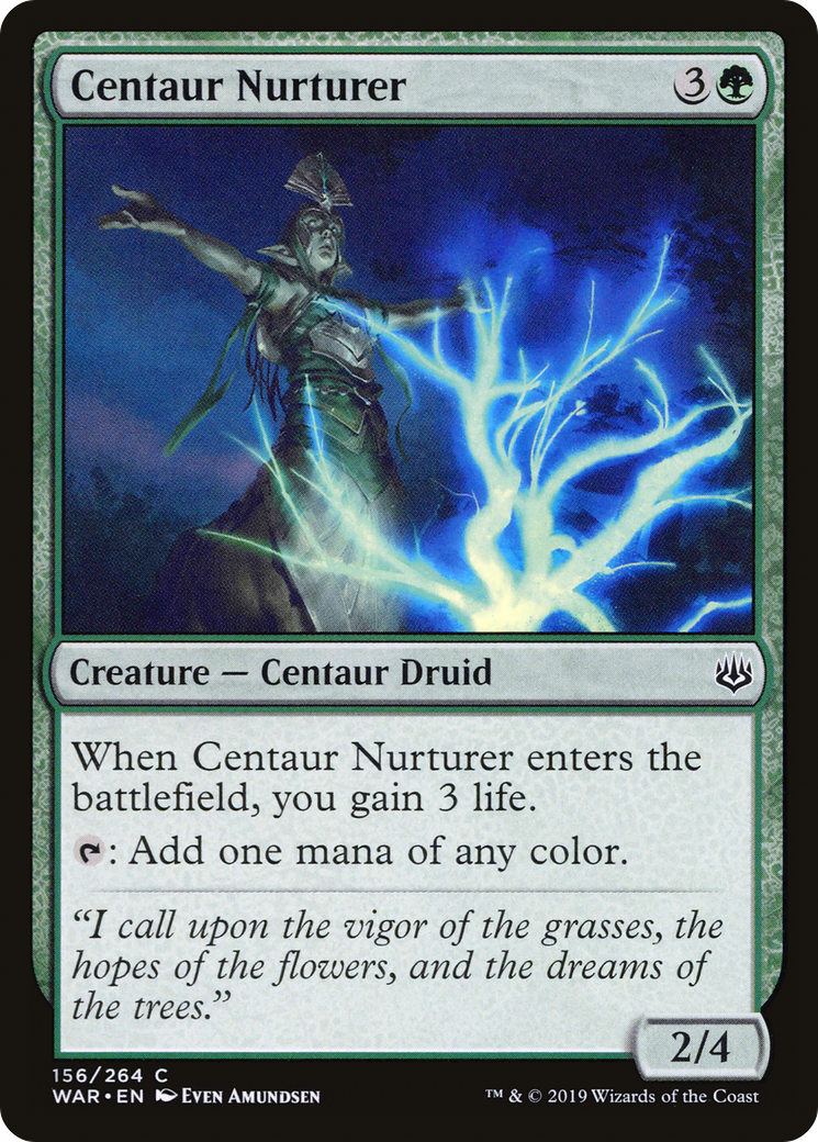 Centaur Nurturer (156) Foil - War of the Spark