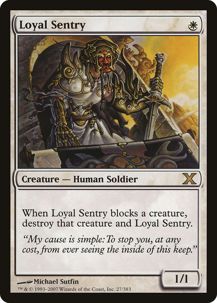 Loyal Sentry (027) Foil - Tenth Edition