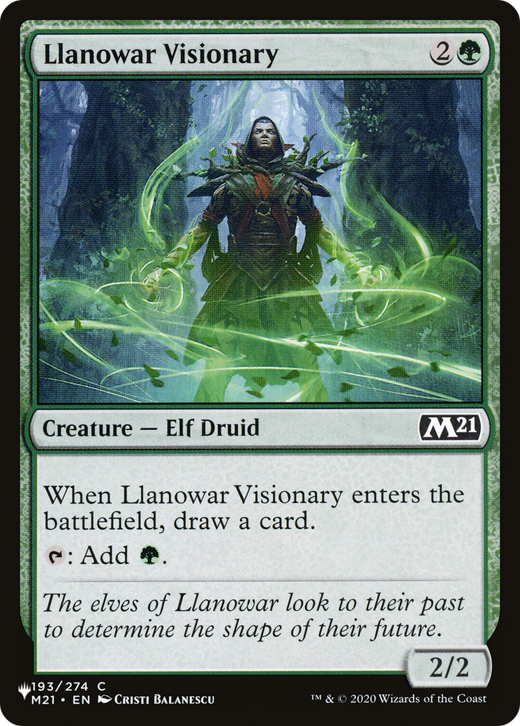 Llanowar Visionary (M21-193) - The List