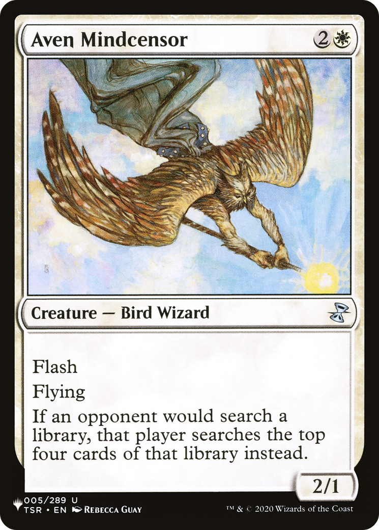 Aven Mindcensor (TSR-5) - The List