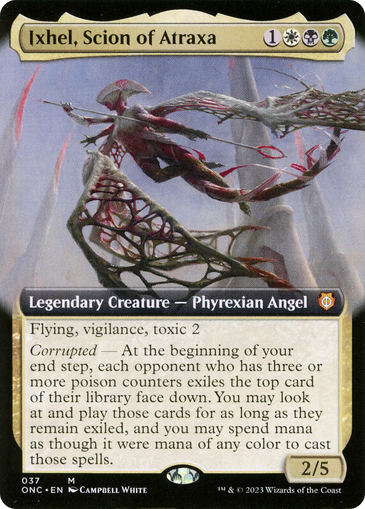 Ixhel, Scion of Atraxa (Extended Art) (037) Foil - Phyrexia: All Will Be One Commander