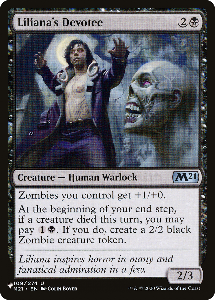 Liliana's Devotee (M21-109) - The List