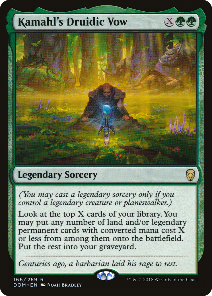 Kamahl's Druidic Vow (166) Foil - Dominaria