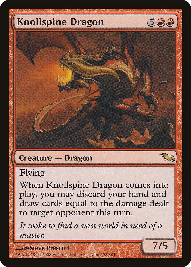 Knollspine Dragon (098) Foil - Shadowmoor