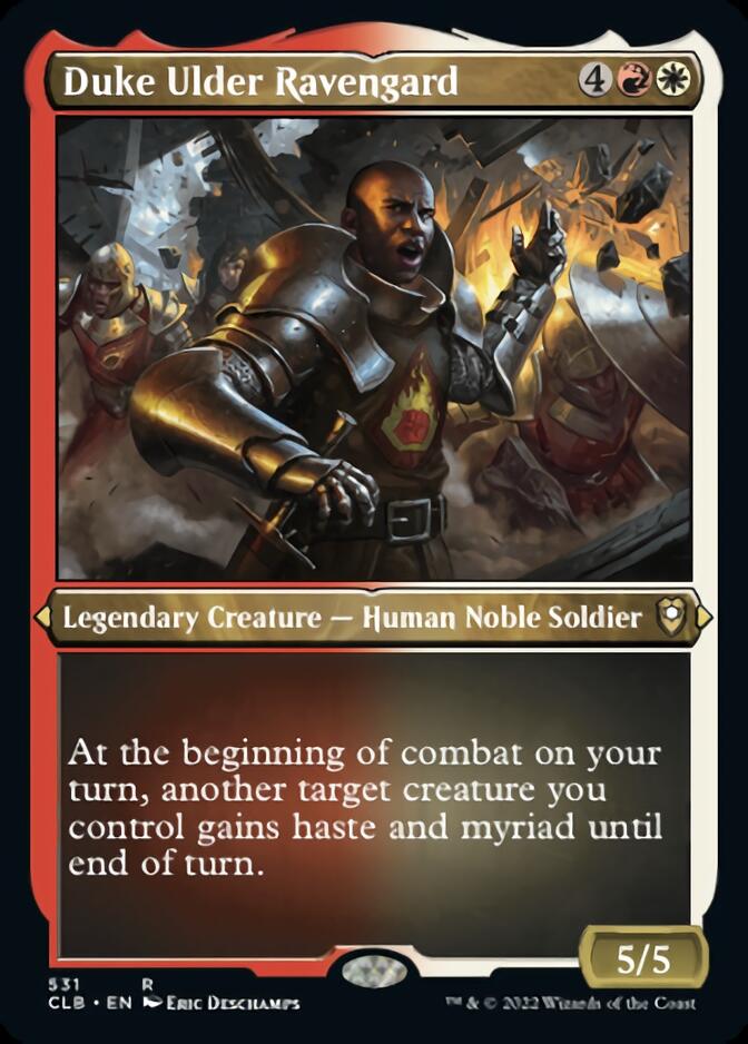 Duke Ulder Ravengard (531) Etched - Commander Legends: Battle for Baldur's Gate