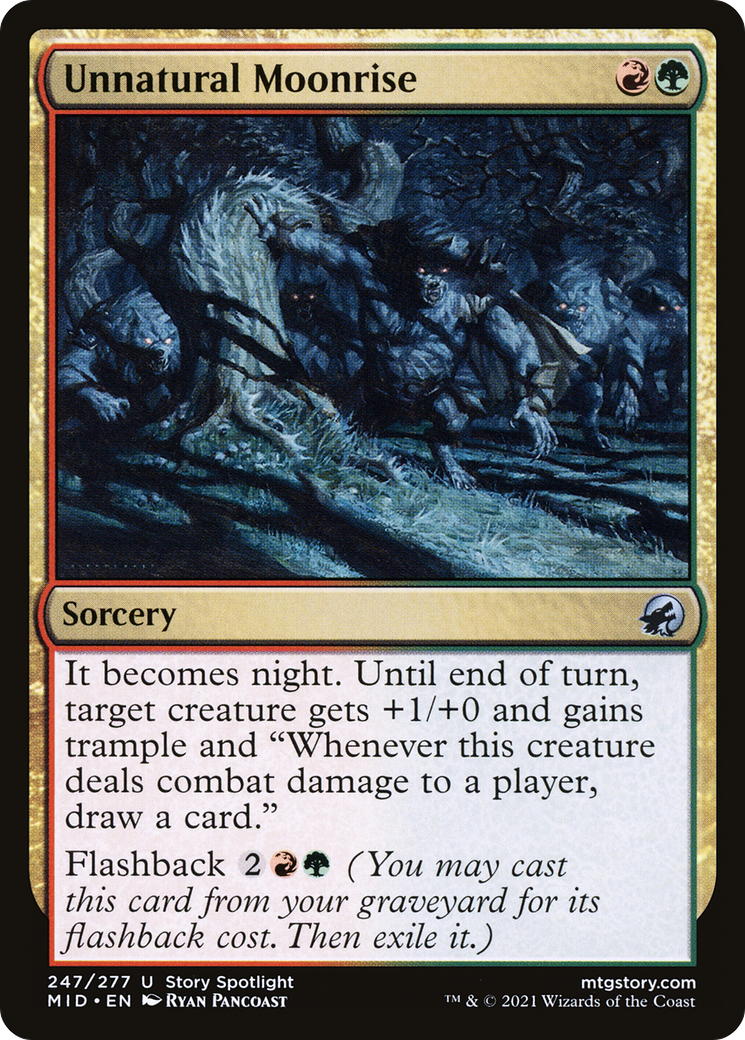 Unnatural Moonrise (247) - Innistrad: Midnight Hunt