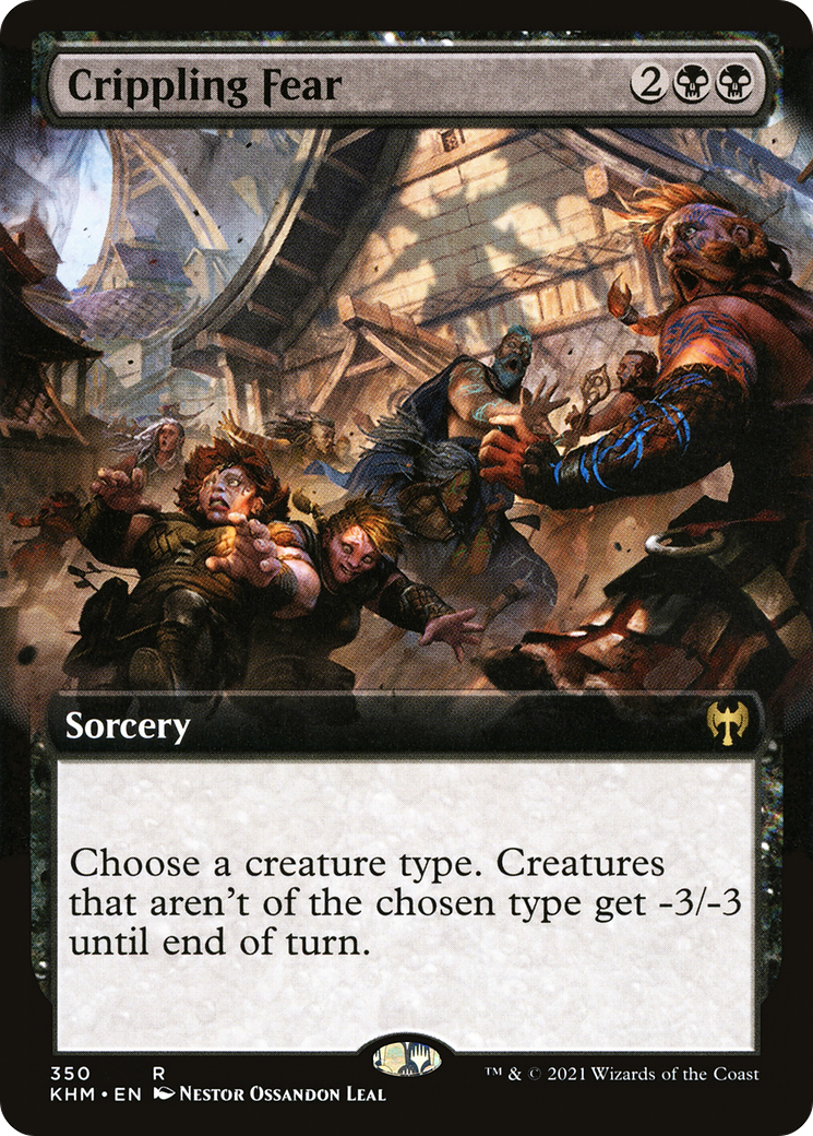 Crippling Fear (Extended Art) (350) Foil - Kaldheim