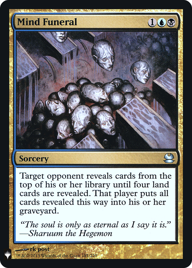 Mind Funeral (MMA-181) Foil - The List