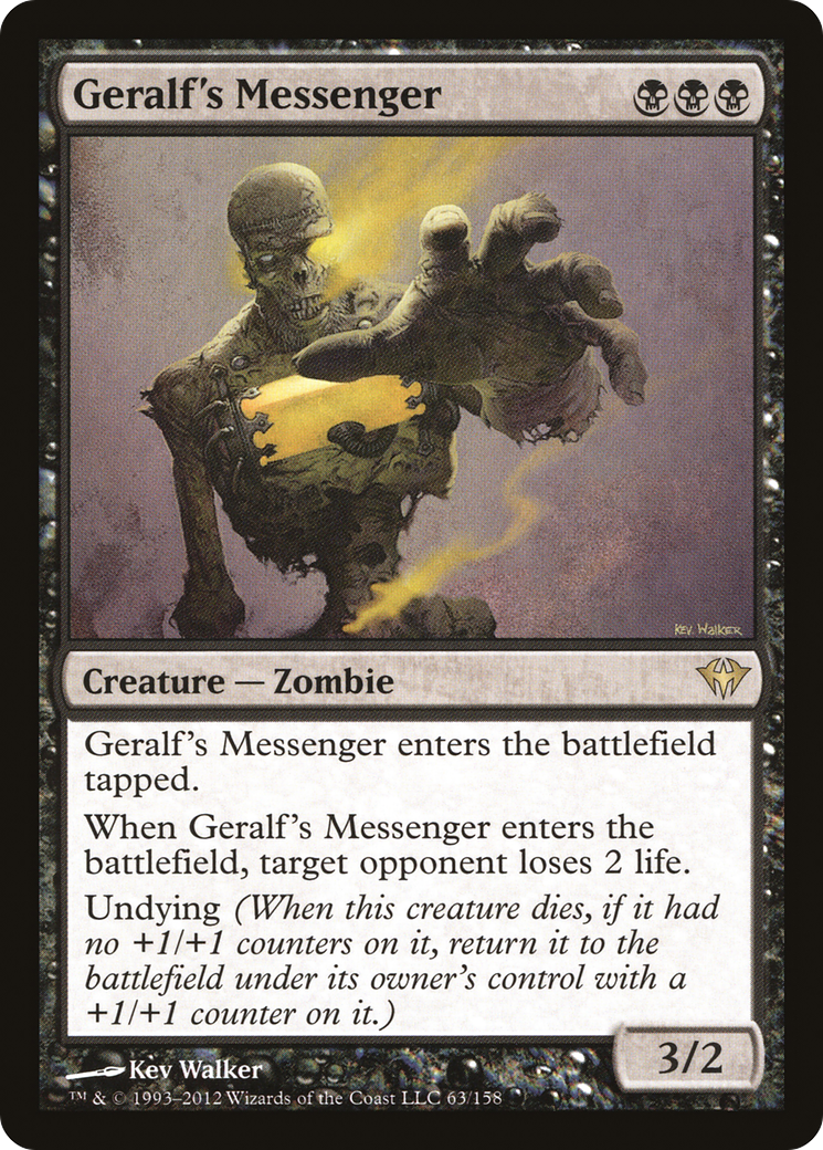 Geralf's Messenger (063) Foil - Dark Ascension