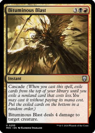 Bituminous Blast (255) Ripple Foil - Commander: Modern Horizons 3