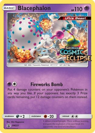 Blacephalon (Prerelease) (SM221) Holofoil - Black Star Promos