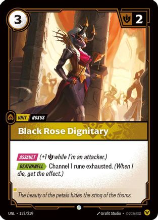 Black Rose Dignitary (152) - Unleashed