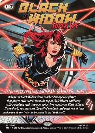 Black Widow, Super Spy (Classic Comic) (393) Foil - Marvel Super Heroes
