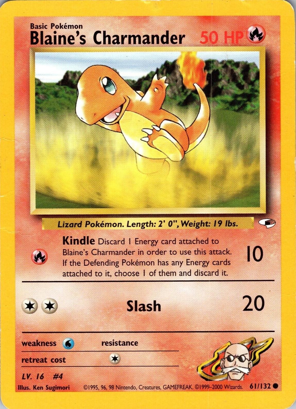 Blaine's Charmander (61) (Unlimited) - Gym Heroes