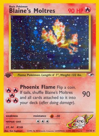 Blaine's Moltres (1) (1st Edition) Holofoil - Gym Heroes