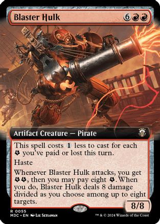 Blaster Hulk (Extended Art) (055) Ripple Foil - Commander: Modern Horizons 3
