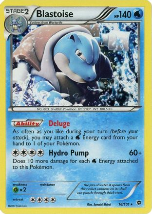 Blastoise (Cosmos Holo) (Blister Exclusive) (16) Holofoil - Plasma Blast