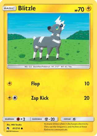 Blitzle (81) - Lost Thunder