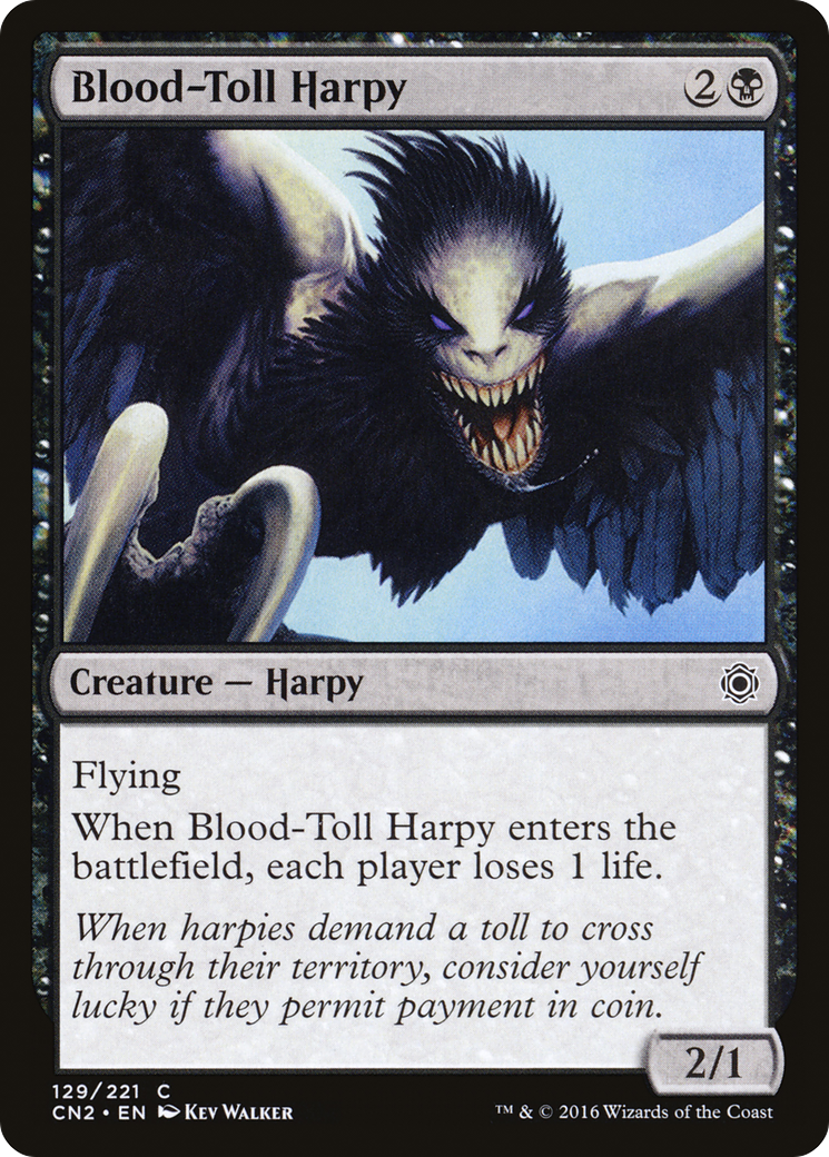 Blood-Toll Harpy (129) Foil - Conspiracy: Take the Crown