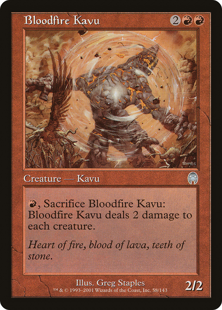 Bloodfire Kavu (058) Foil - Apocalypse