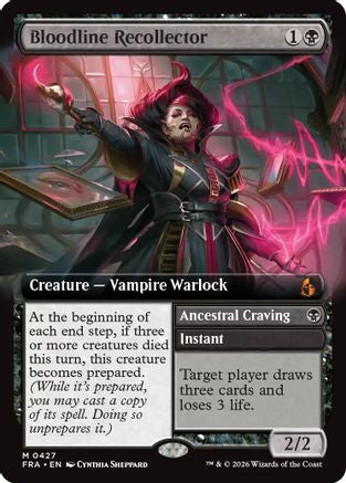 Bloodline Recollector // Ancestral Craving (Extended Art) (427) Foil - Reality Fracture