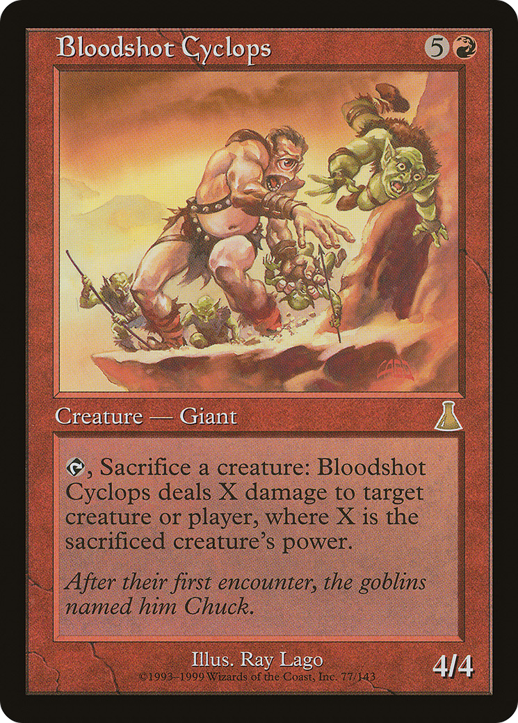 Bloodshot Cyclops (077) Foil - Urza's Destiny