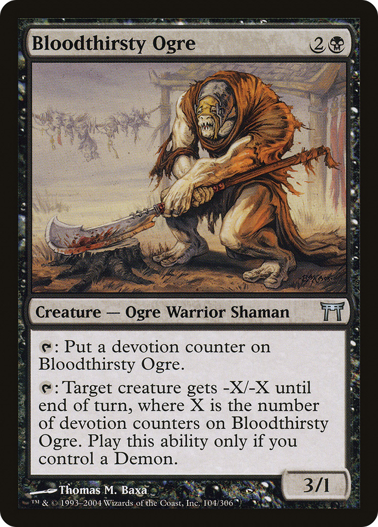 Bloodthirsty Ogre (104) Foil - Champions of Kamigawa