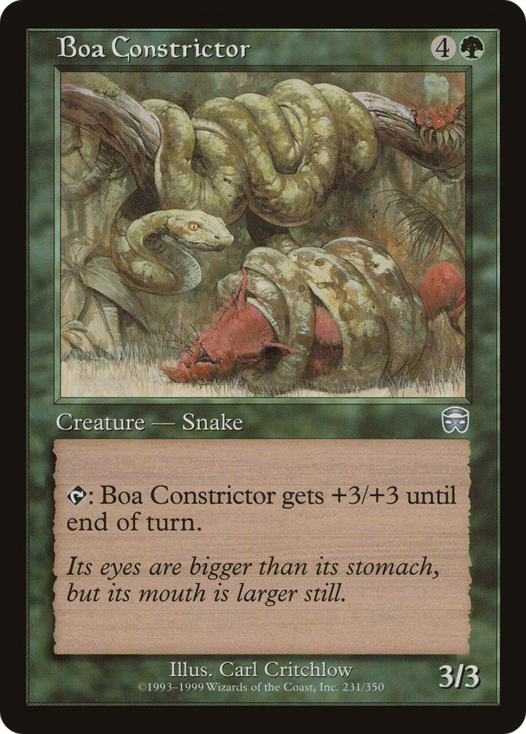 Boa Constrictor (231) Foil - Mercadian Masques