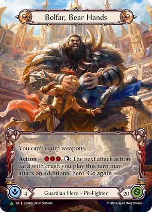 Bolfar, Bear Hands (Marvel) (JDG068) Cold Foil - Flesh and Blood: Promo Cards
