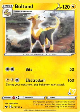 Boltund (#16 Pikachu) (76) - Battle Academy 2022