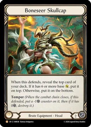 Boneseer Skullcap (IAR038) Cold Foil - Usurp the Shadow Throne