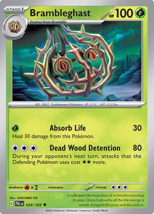 Brambleghast (24) - Paldea Evolved