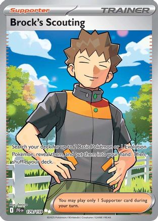 Brock's Scouting (Full Art) (179) Holofoil - Journey Together