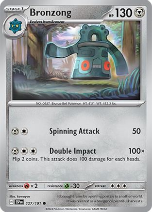 Bronzong (127) Reverse Holofoil - Surging Sparks