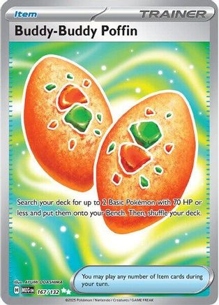 Buddy-Buddy Poffin (Full Art) (167) Holofoil - Mega Evolution