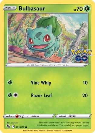 Bulbasaur (1) Reverse Holofoil - Pokemon GO