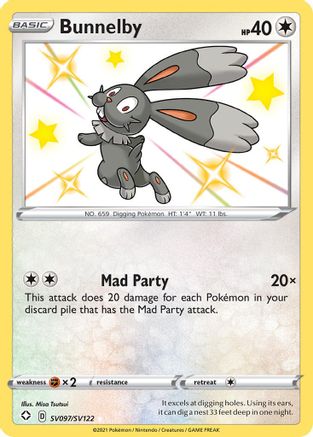 Bunnelby (SV097) (Shiny Vault) Holofoil - Shining Fates