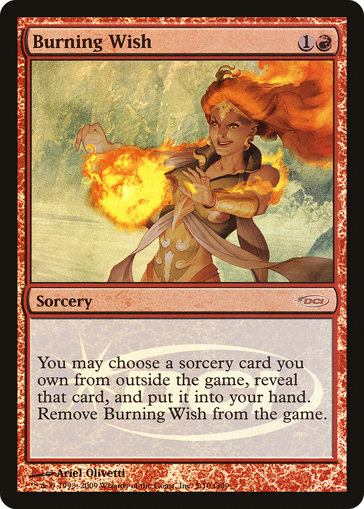 Burning Wish (005) Foil - Judge Gift Cards 2009
